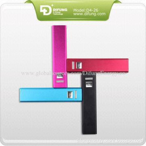 Most favorable square qi power bank, Samsung 18650 brand 2,600mAh portable power bank